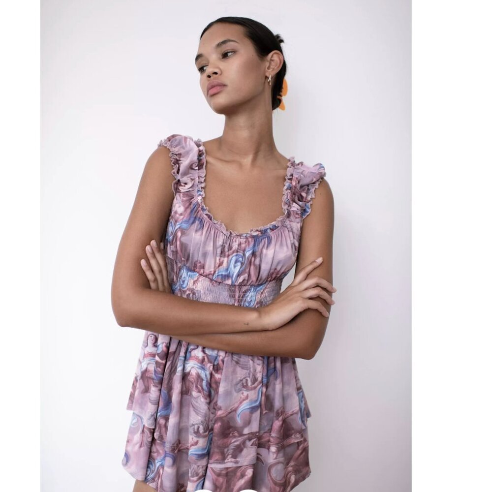 Urban Outfitters Rosie Mesh romper